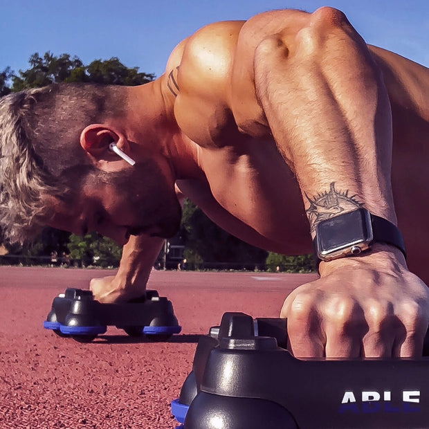 ABLE Rotating Push Up Bars - Chest Flies