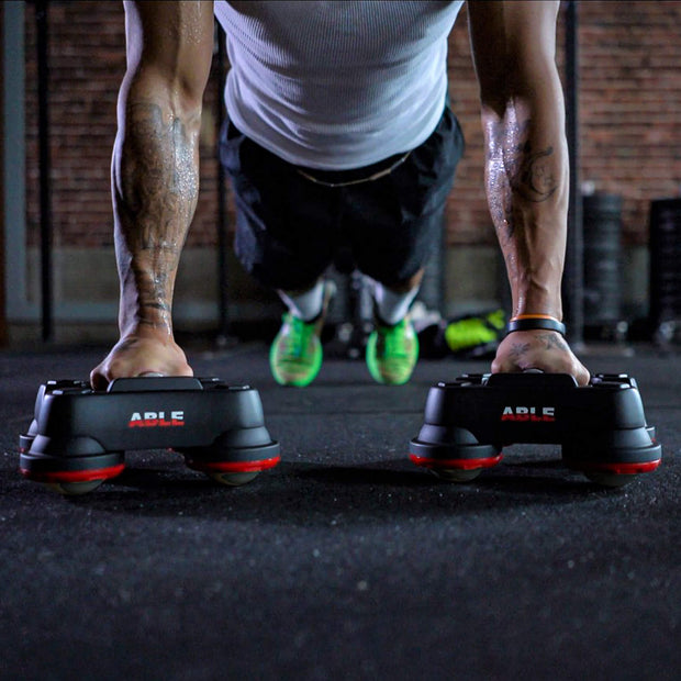 ABLE Rolling Push Up Bars - Push Up Move