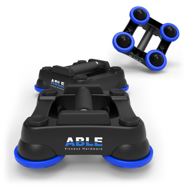 ABLE Rolling Push Up Bars - Blue