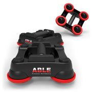ABLE Rolling Push Up Bars - Red